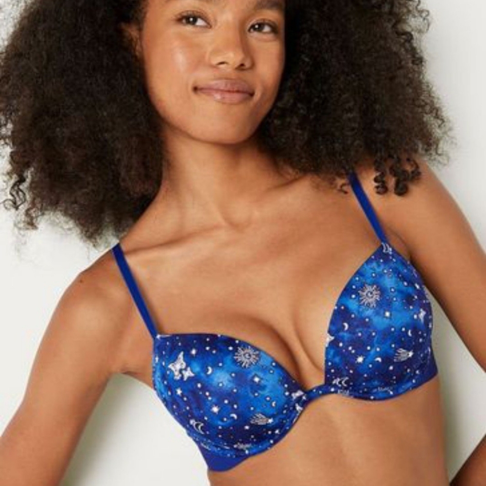 Victoria's Secret Blue Celestial Underwire Bra